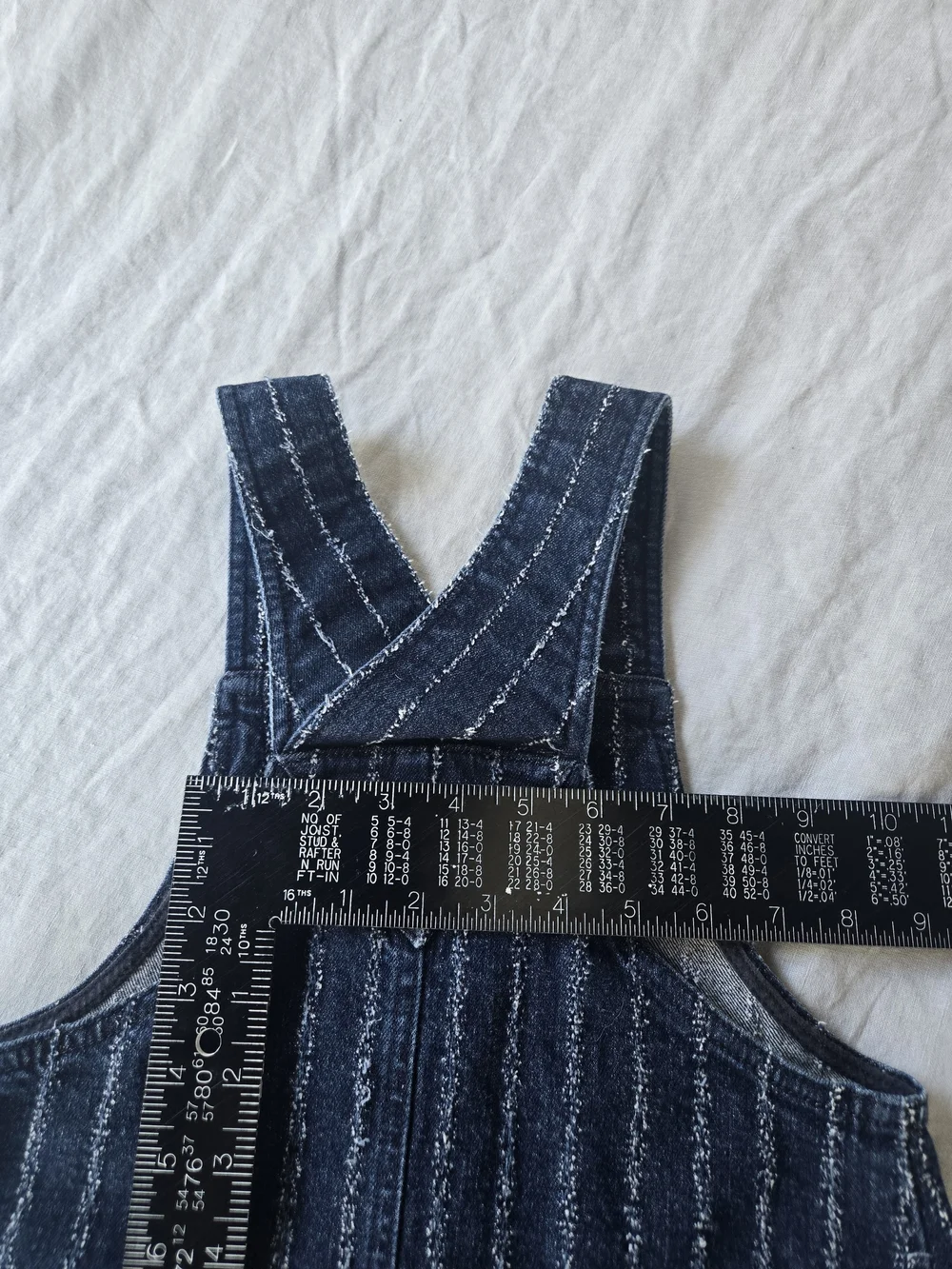 Emporio Armani  Girls' Navy Striped Button-Front Pinafore Dress